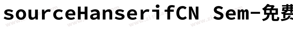 sourceHanserifCN Sem字体转换